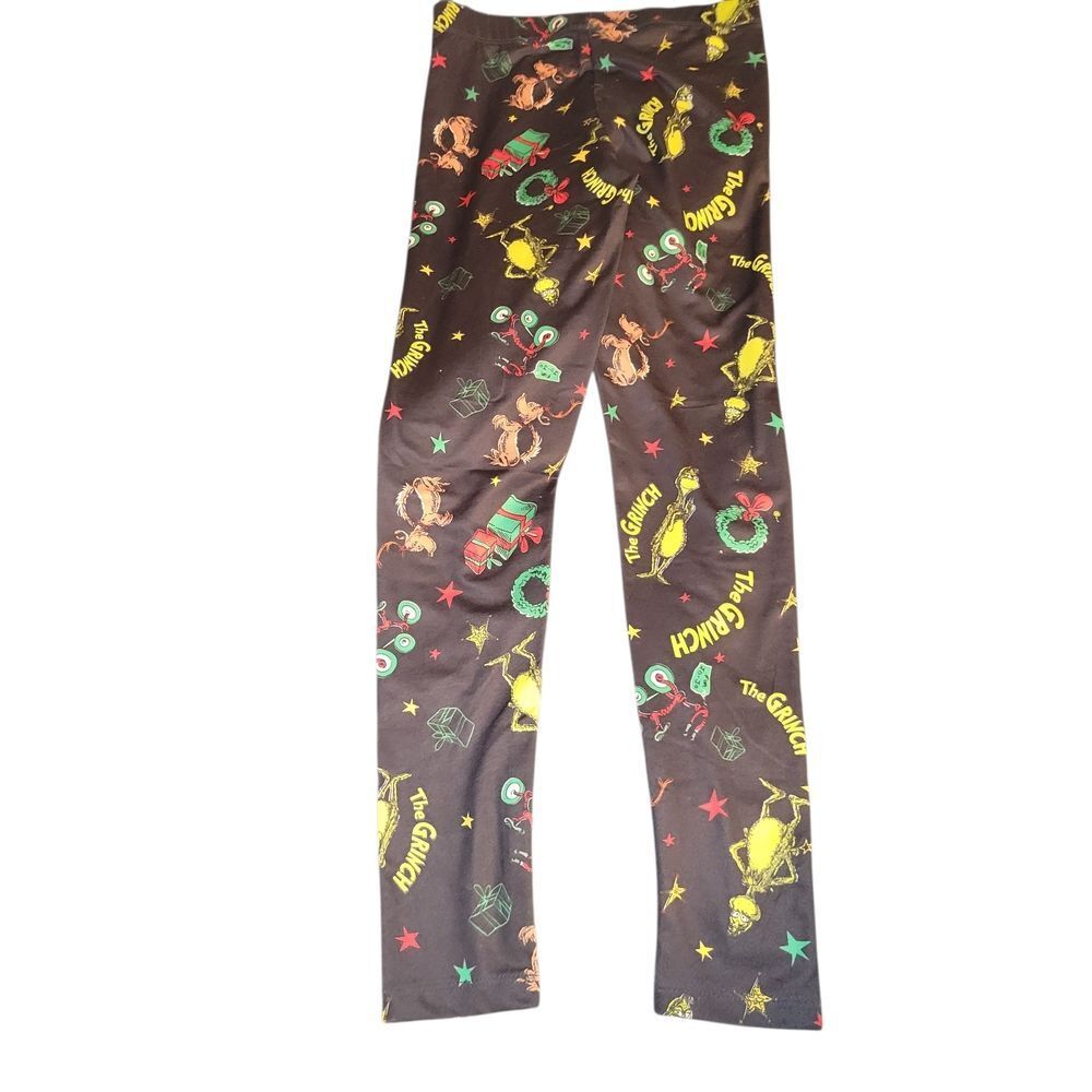 Kids Grinch Pajama Bottoms in Black and Yellow
